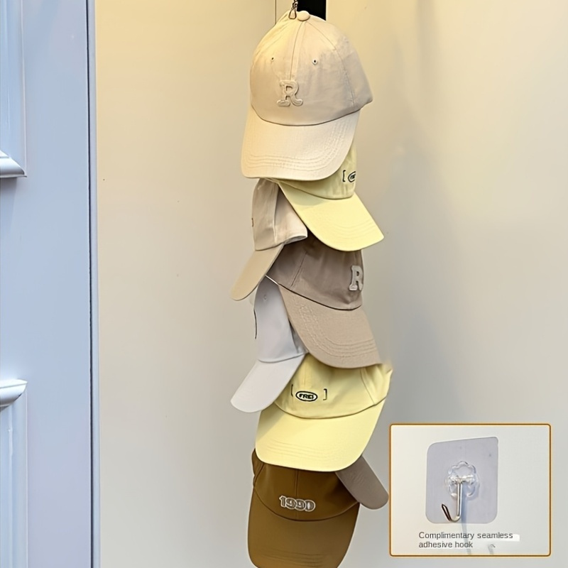 

A No-drill Cap Storage Solution For Baseball Hats, Featuring A Korean Style, Versatile -top Duckbill Caps For Summer, Suitable For Boys And Girls With Sun Protection.