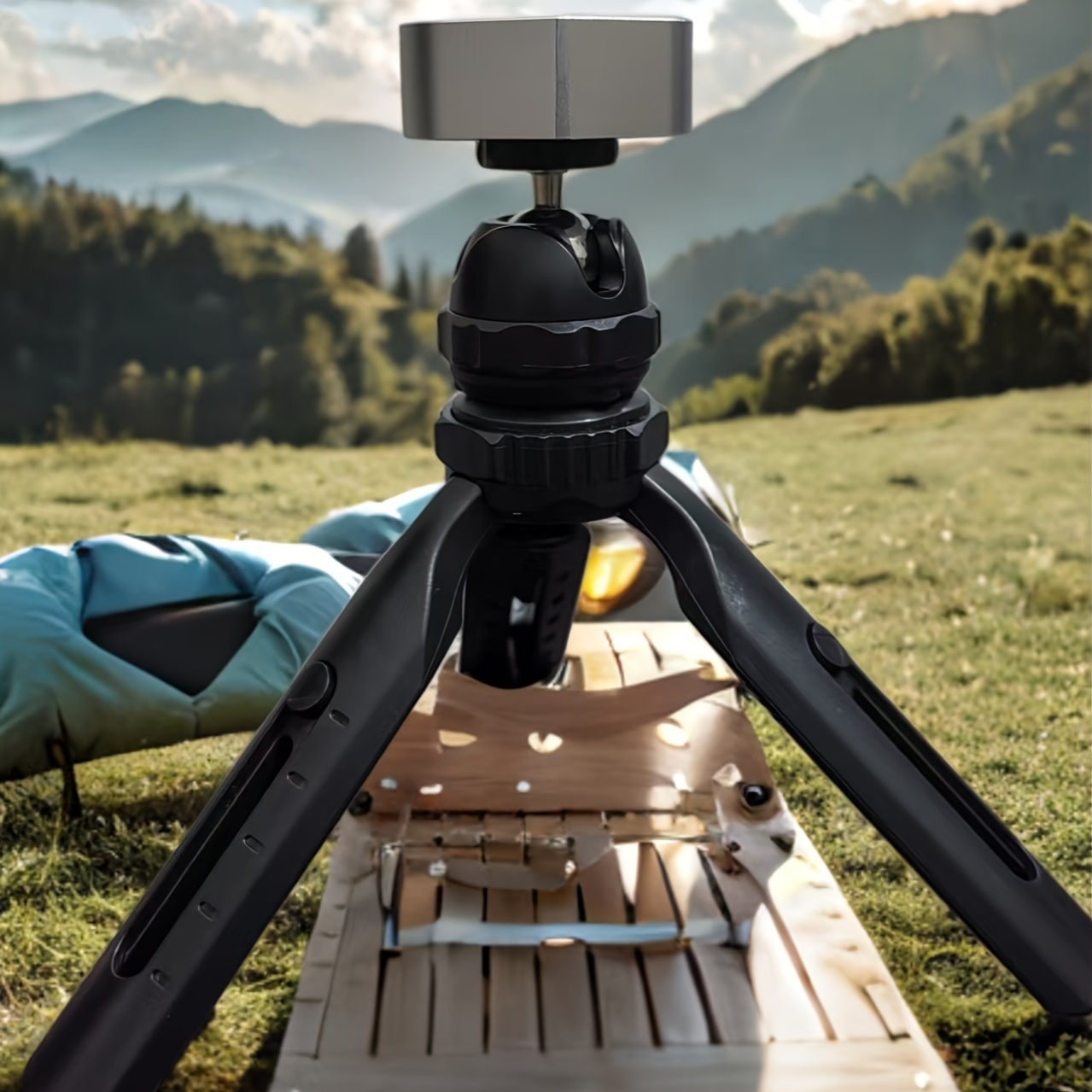 Tripode noir Starlink Mini, hauteur et inclinaison réglables, kit de montage de pôle de satellite Starlink V4 avec adaptateur de trépied, compact et portable, compatible avec l'antenne Starlink Mini