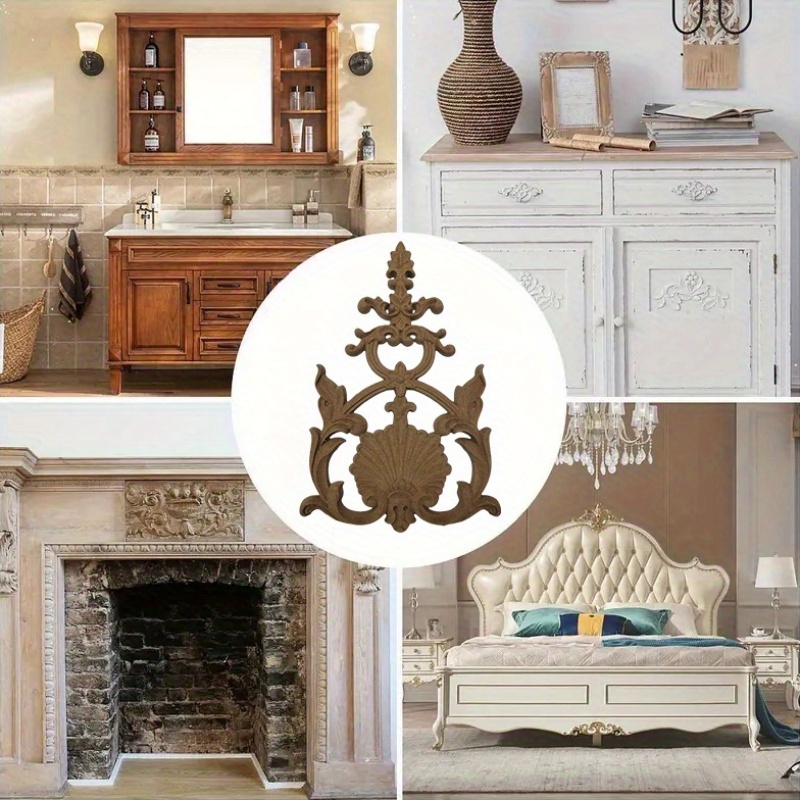 な天然 ル木彫り木製フィギュア クラフトコーナーアプリケ フレーム壁