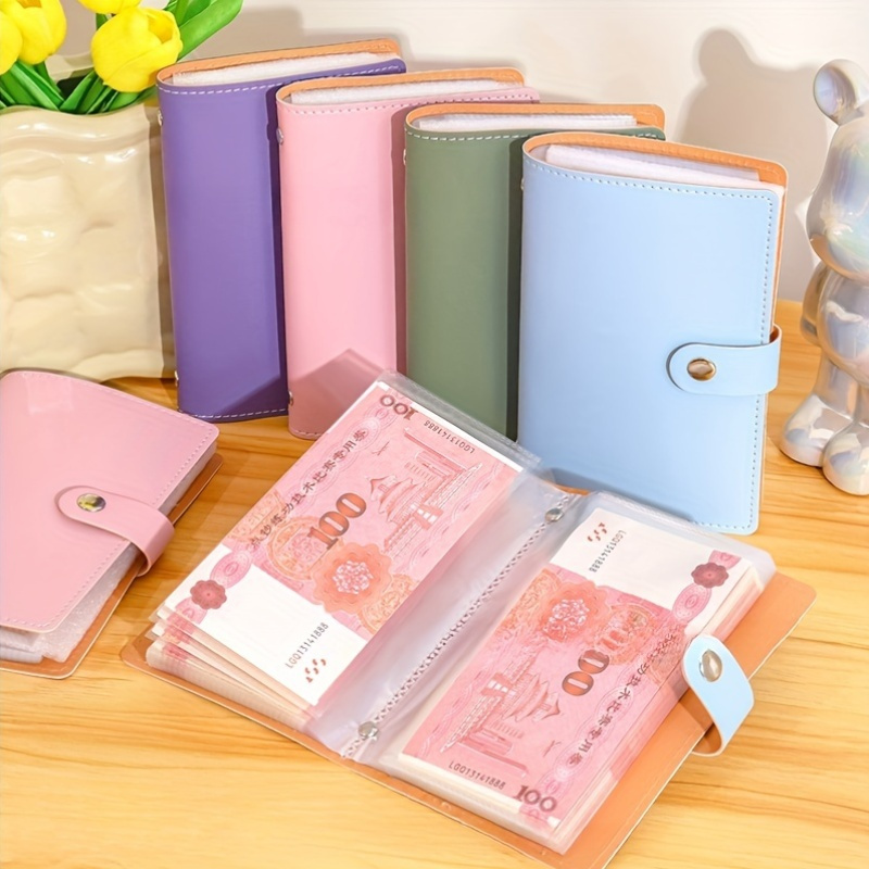 

1pc Cash Savings Book Wallet Cash Organizer Booklet Small Accounting Notebook For Saving Money Can Hold Cash And Banknotes