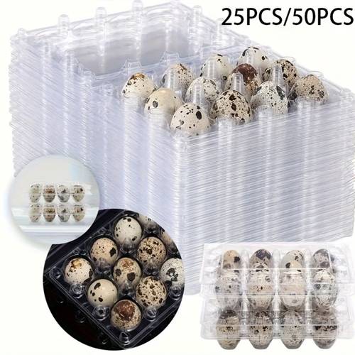50pcs 25pcs quail egg tray 12 grid storage rack loose quail egg cardboard tray suitable for s quail pheasant pigeon eggs stackable and space saving dispensing box suitable for kitchen restaurant grocery store storage and