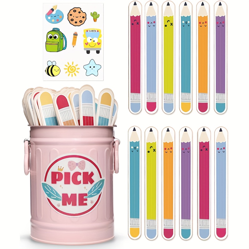 1 2 sets   tools flip name sticks phonics flash cards with metal tin fun classroom management reading activities for kids toddlers back to school