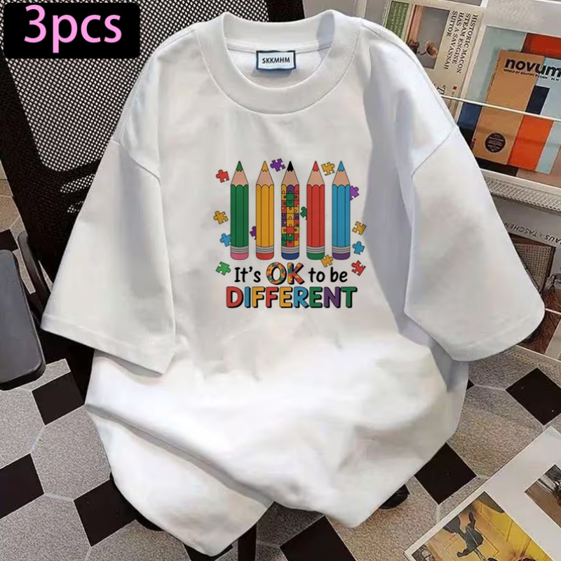 photo de l'article 3pcs autocollants de transfert thermique   ok dêtre différent, appliques thermocollantes, plastique durable, fabrication de t-shirts, décoration doreillers, - multicolore, autocollants en plastique   et lavables, convient pour sacs à  , oreillers, pantalons, housses de canapé
