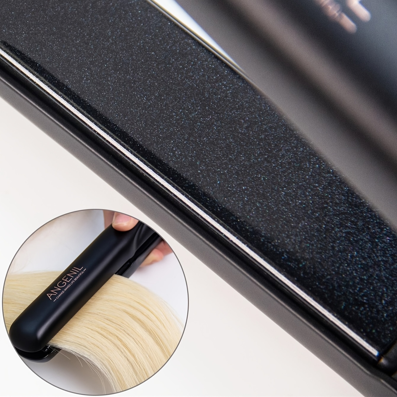 professional argan oil flat iron curling iron in one Temu Colombia