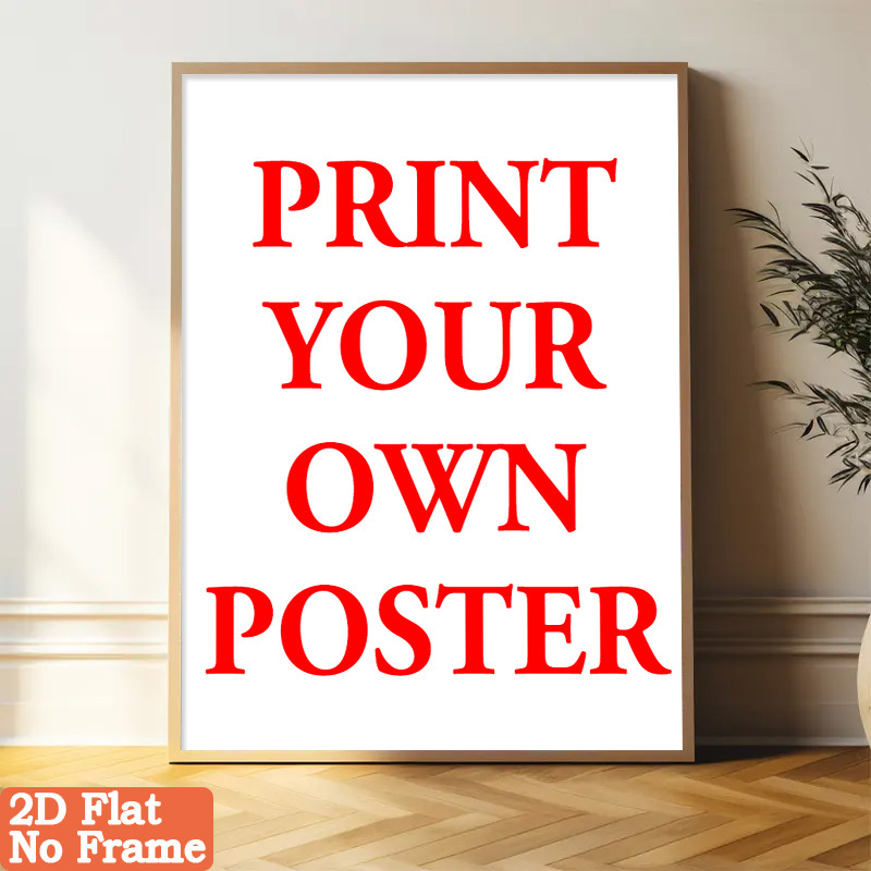 2d flat 2d flat 1pc frameless custom poster canvas wall art personalized canvas print customizable wall decor custom poster wall art   for bedroom dorm home office ideal custom gift
