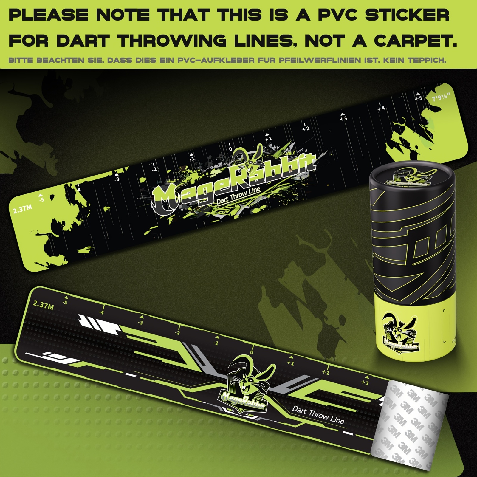 PVC-matten voor het markeren van dartlijnen