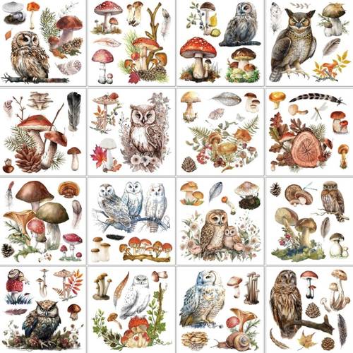 16 sheets of rub on transfer for crafts