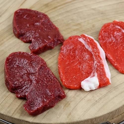 2pcs artificial beef and steak set lifelike plastic meat replica for home decoration kitchen display ideal for halloween christmas thanksgiving food props for adults
