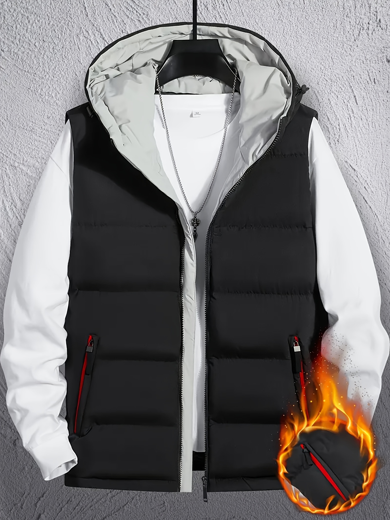 Abrigo De Cuadros Mujer Chaleco De Forro Polar Para Mujer, Con Cremallera, Sin Mangas, Ligero, Para Invierno, Cálido, Suave, Abrigador, Ropa De Abrigo, Sudaderas Con Capucha Chaleco Puffer Mujer