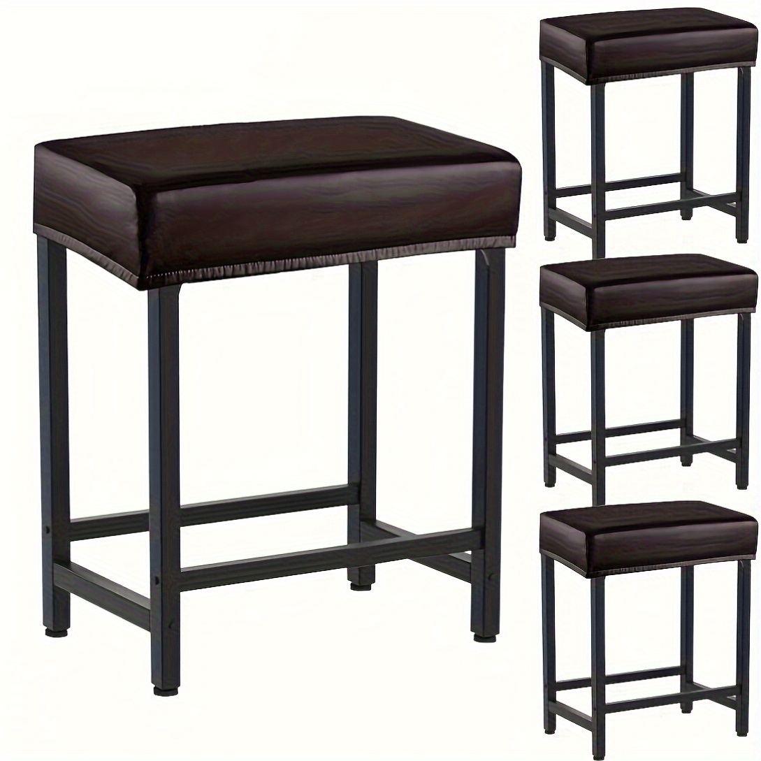 bar stool cover set rectangle velvet elastic counter height Temu - Main Image