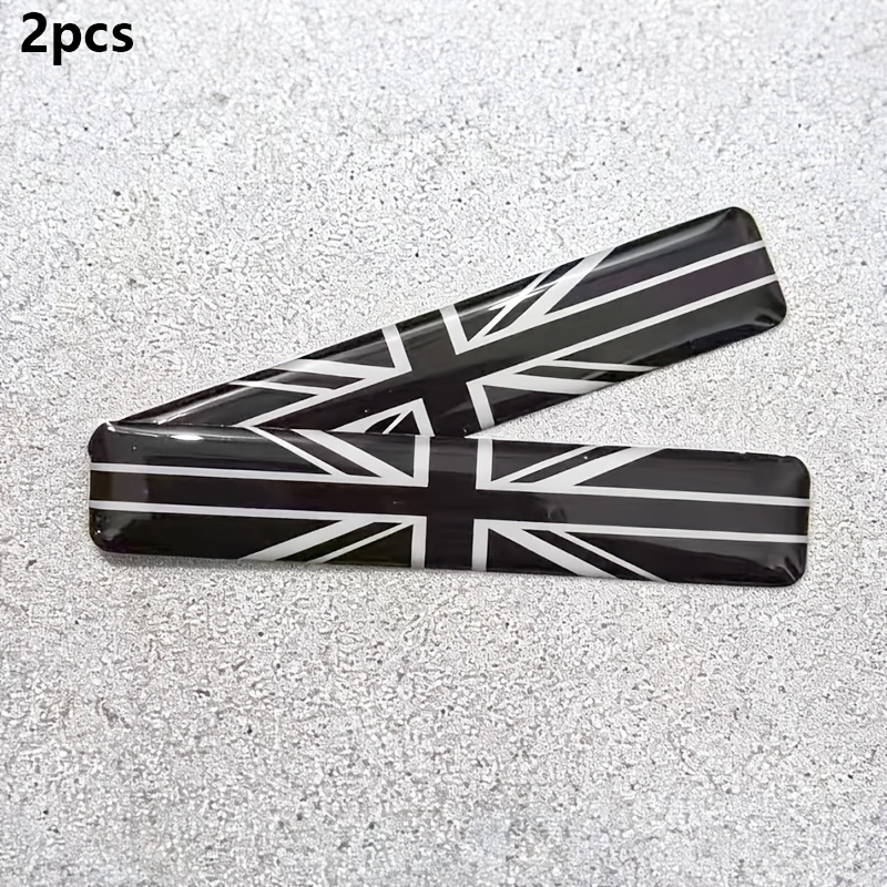 2pcs Small Black Edition Uk Gb Flag Edition Car Stickers Gel Emblem Great United Kingdom Decals For Truck Car Motorcycle Bike Additions