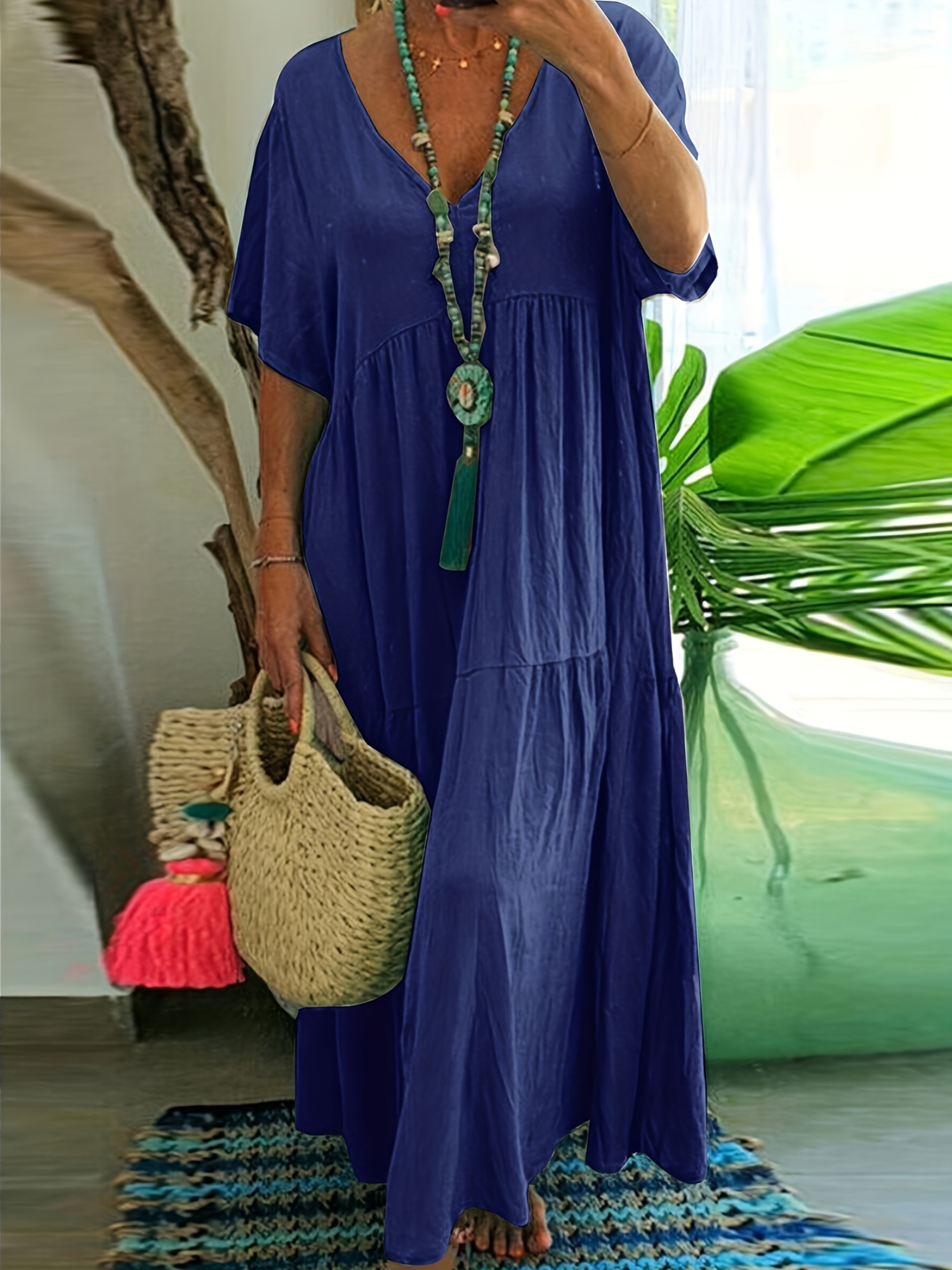 chinese dress ladies Teal Puff Sleeve Tiered Midi Dress - Final Sale Small | Women's Online Boutique | Boho Chic Style