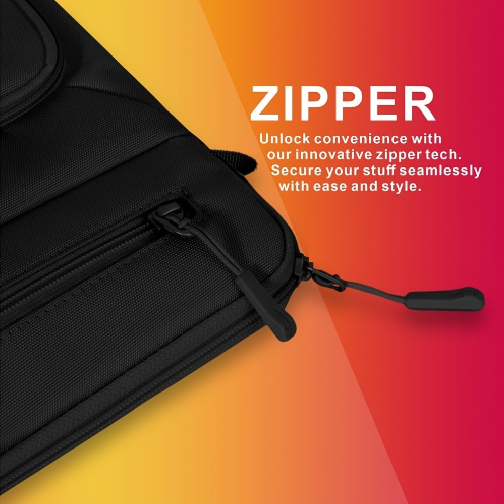 33.78-35.56 cm MacBook Air M3/M2 2024/2022, Pro 33.02cm M2, Air 34.54cm M3, Tab S8 Ultra 37.08cm, Lightweight Polyester Shoulder Bag with Strap, TSA-Compliant, Wipe Clean