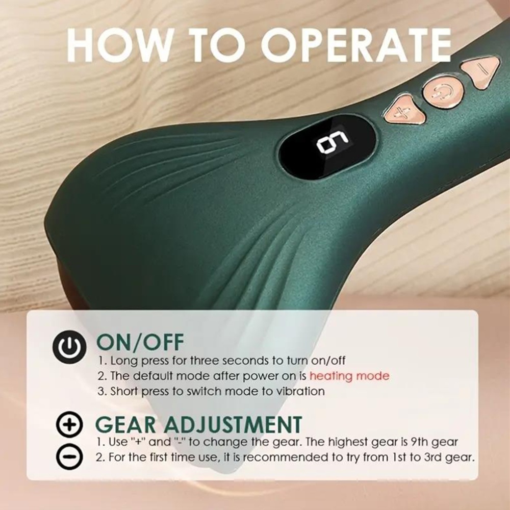 Vibrating Massager USB Electric Scraping Board, Rechargeable Battery, Portable Facial Massager with Adjustable Intensity, Ergonomic Design, Suitable for Home Use, Skincare Tool, Face Massager, Face Massager for Women, Beauty Routine - Image 8