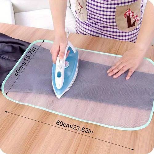 1pc heat resistant ironing pad with non slip surface heat distribution heavy duty plastic ironing board mat compatible with standard irons