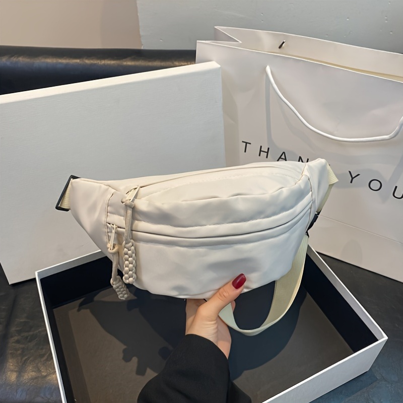 Solid Colour Ladies Canvas Sling Bag for Travel