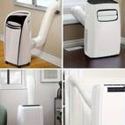 10pcs portable air conditioner window ventilation set with 4 sliding sealing panels and 5 9 inch exhaust pipe adjustable universal portable ac window guide for horizontal and vertical sliding windows