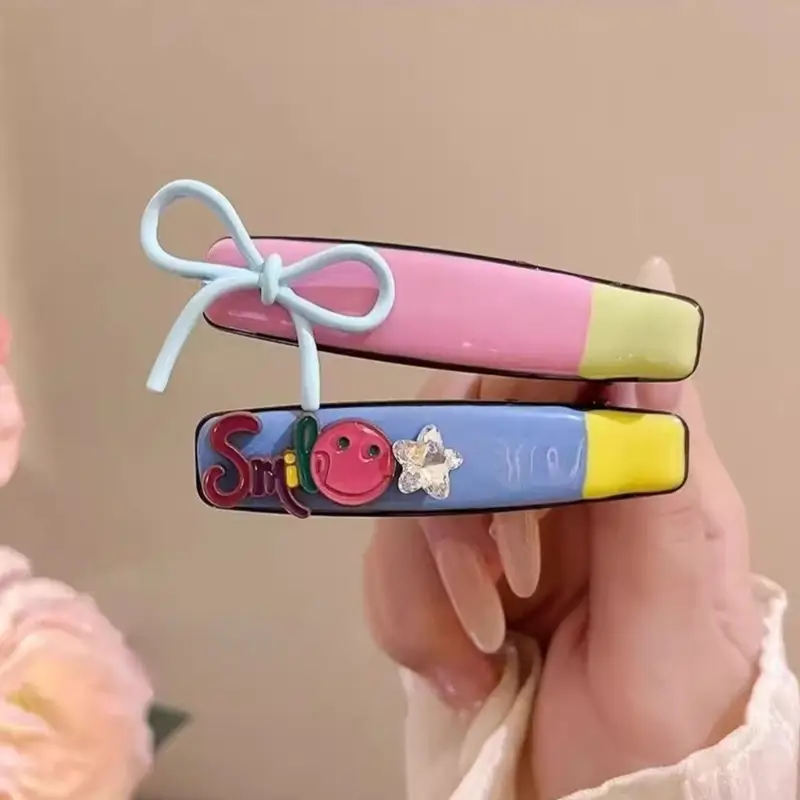 women s korean hair clip -  , blue, yellow, green, purple, red, -  -  for everyday & formal hairstyles - cute hairpin for s & women,   hairpiece, whimsical hairpiece Product details 2