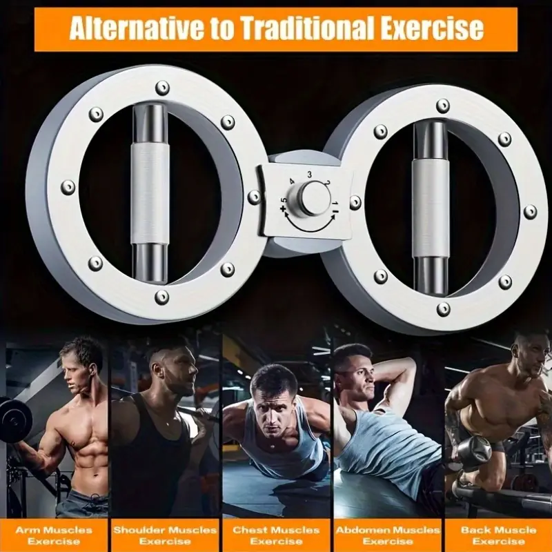 adjustable speed 360 rotating forearm strengthener with dual wheels stainless chest triceps biceps workouts for home gym boxing combat training no power needed use sleek fitness equipment durable construction boxing workout sturdy build hand exerciser boxing athletes Product details 6