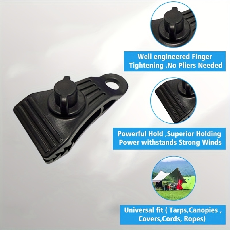 set 5 tarp clips featuring a thumb screw made durable - Temu