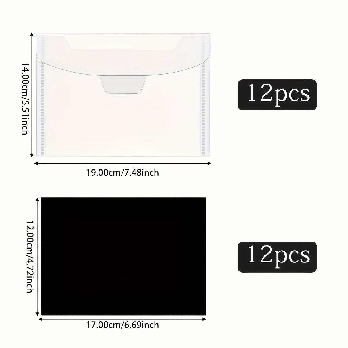Clear Stamp And Die Storage Bags, Stamp Storage Bags, Plastic Envelopes, Storage Die Cuts For Templates Storage Card Making Cutting Dies, 24/40pcs, 5.5 X 7.5inch