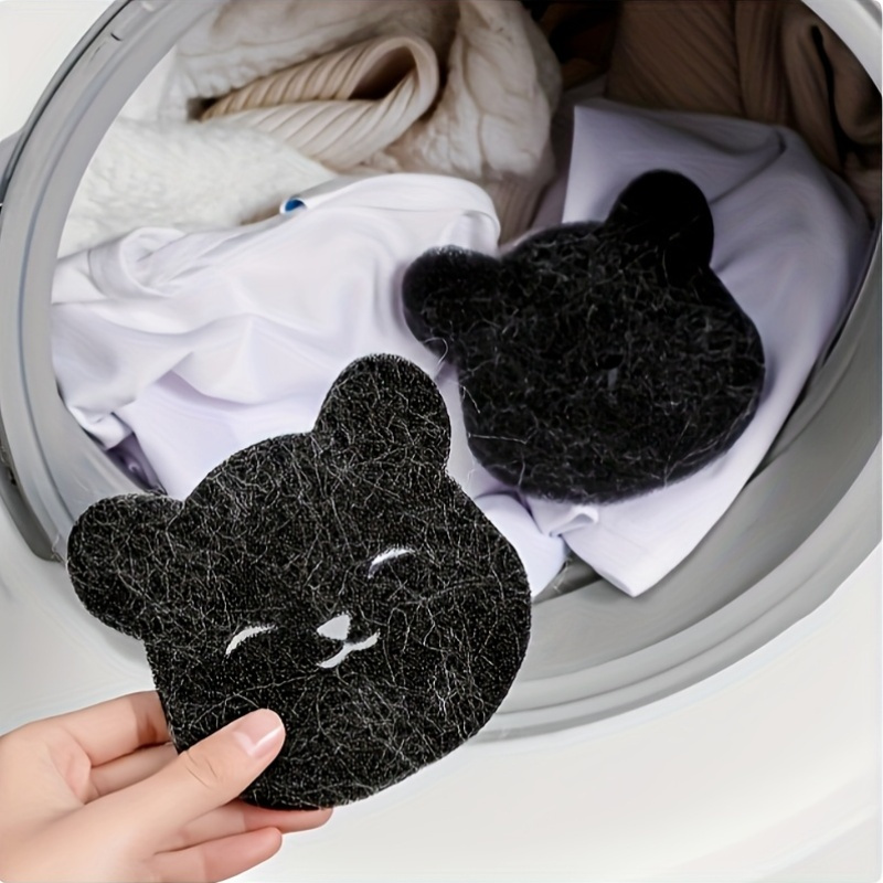 1pc/2pcs Reusable Pet Hair Remover for Washing Machine, Manual Cat Hair Cleaner, Non-Electric Drum Lint Filter, Plastic Material, Household Hair Adsorption Accessory