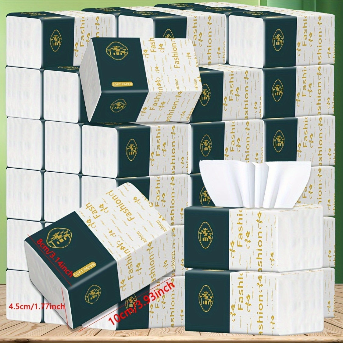 10pcs fashion 4 ply paper tissues soft thickened 250 sheets per pack dye free for office   food trucks details 1