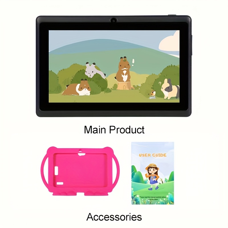 TEMU Tablette ITMEIPC 14 de 7 pouces avec étui de , 4 Go ( + extensibles) 32 Go de ROM, processeur quadri-cœur T820 MP1, prend en charge avec