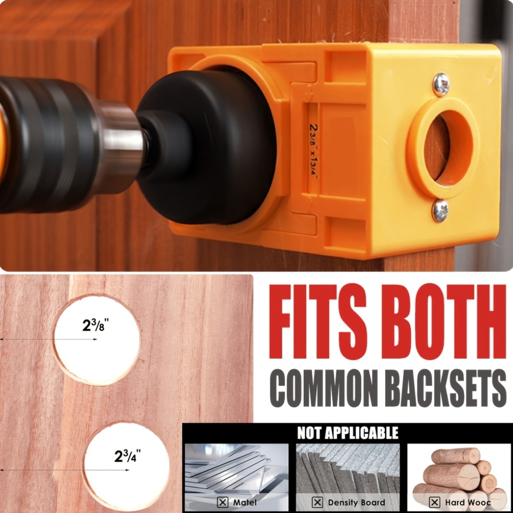 Door Lock Installation Kit with Drilling Tool Belt and Saw Set