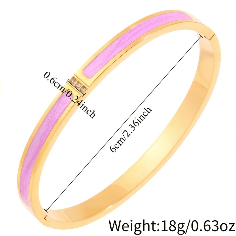 3pc Influencer-Style Stainless Steel Bangle Set, Ideal for Gifting