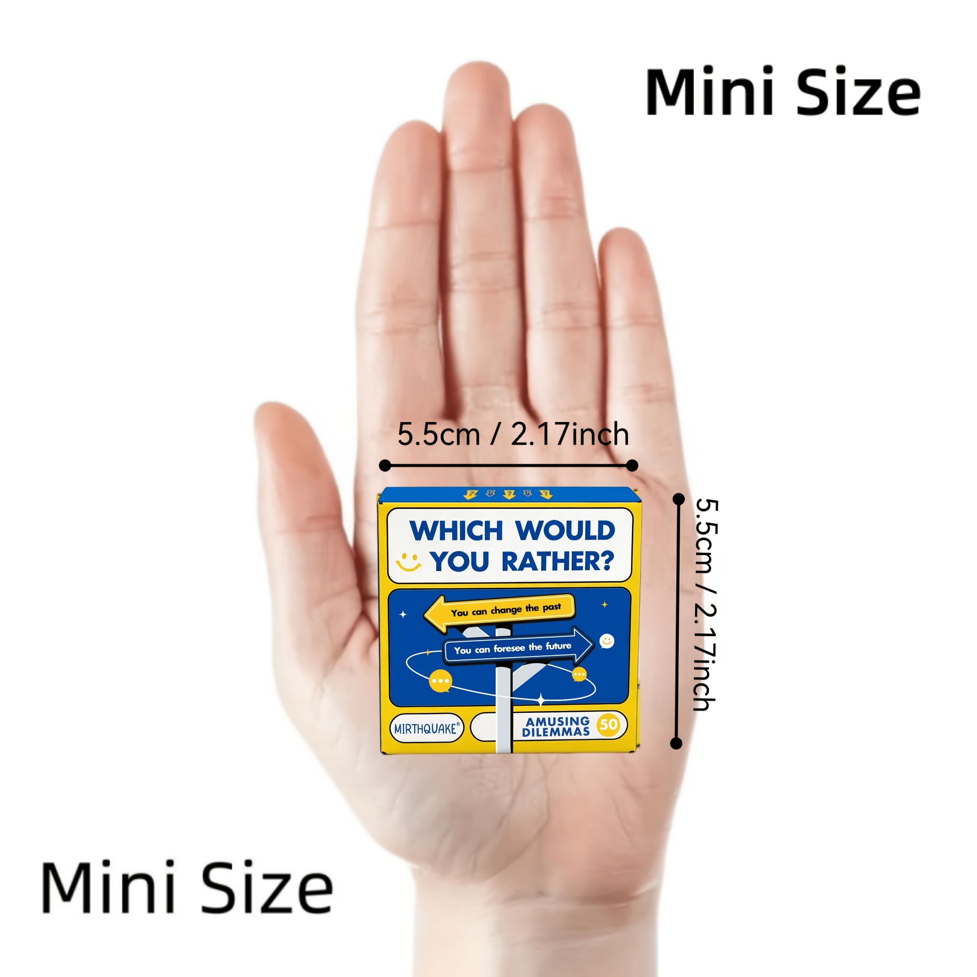 Which Would You Rather Mirthquake Game - 50 -provoking , Durable High- Deck, Interactive Party & Activity, Portable Travel Size, Icebreaker Conversation Starter