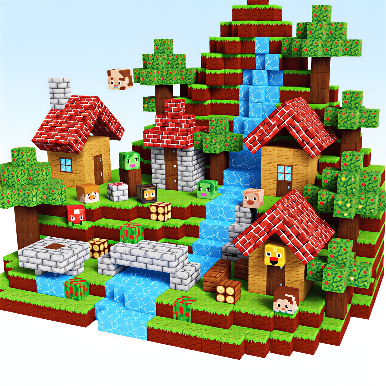 building blocks assembly sold on Temu United States