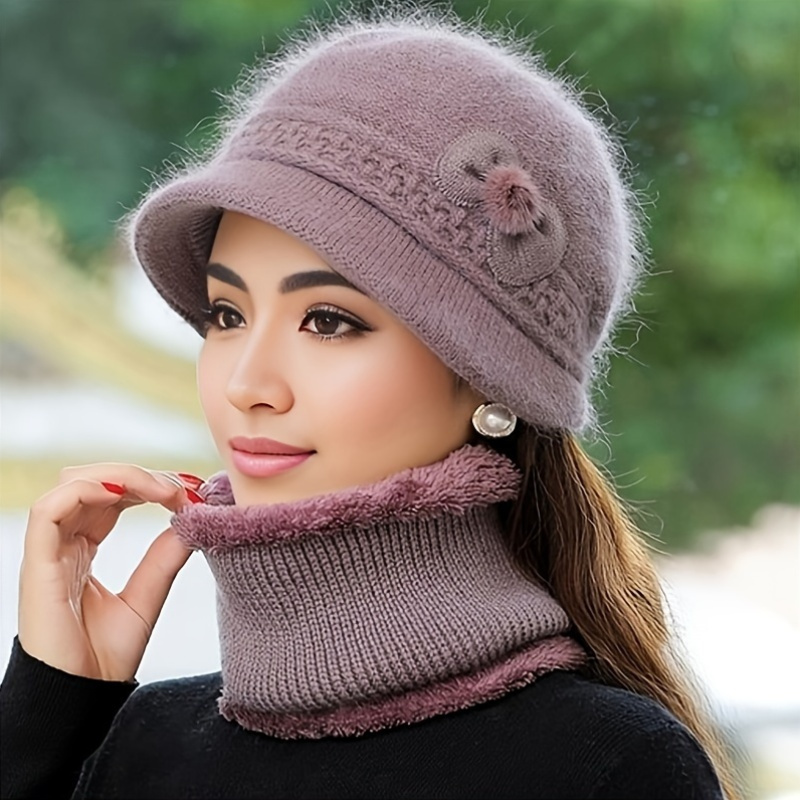 fuzzy beanie sold on Temu United States