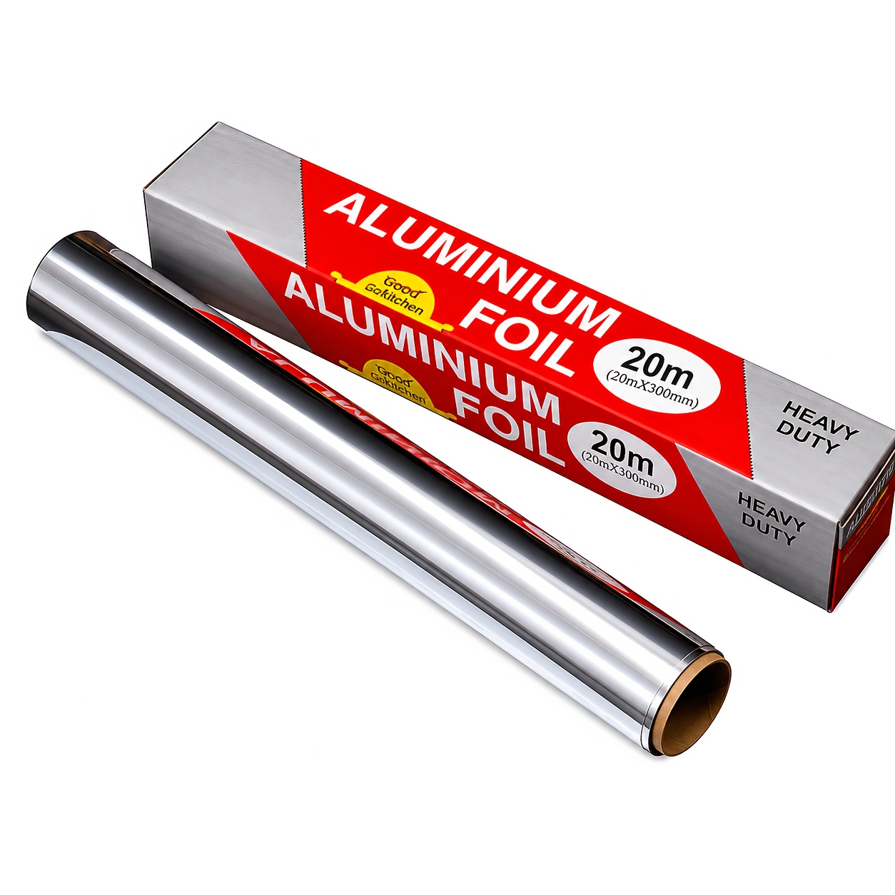 Aluminijasta folija v roli - Široka 20M*300Mm pekač, za pečico, žar, cvrtje - Izjemno odporna na vročino, nelepljiva, enostavno čiščenje - Za