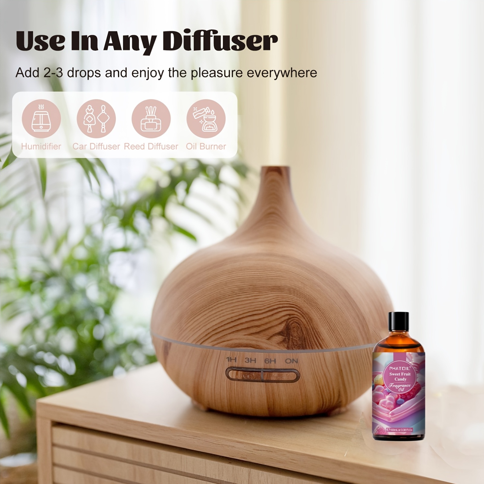 PHATOIL 1 kom 100 ml/3.38 Fl.Oz slatki voćni slatkiši mirisi - za difuzor, ovlaživač, izradu svijeća - pokloni za Uskrs, pokloni za Majsku, pokloni za Dan zahvalnosti, pokloni za Božić, pokloni za vo