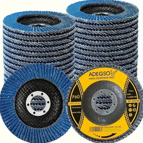10pcs 60 80 mesh 125mm density jumbo cflap discs sand stock rust removal finishing grinding deburring made