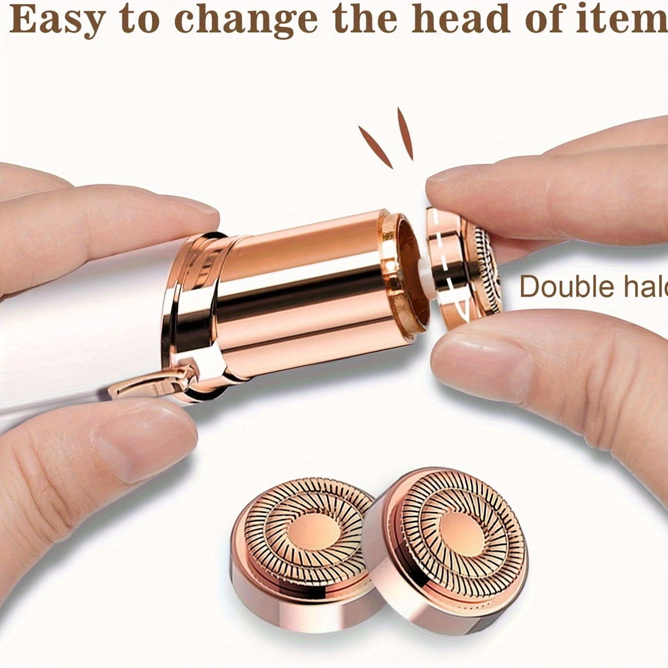Rechargeable Electric Mini Lipstick Epilator For Women - Painless Hair Removal For Face, Bikini Line & Armpits, USB Charging, Stainless Steel Blades, Compact Design For On-the-Go Use, Beauty Tool | Best Gift