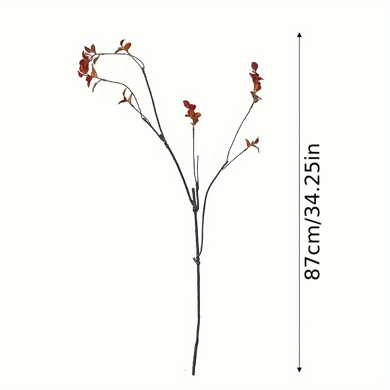 3pcs Set Of Realistic Artificial Willow Flowers - For Decorative Purposes And Perfect For Holiday Celebration - For Home Decor Office Decor