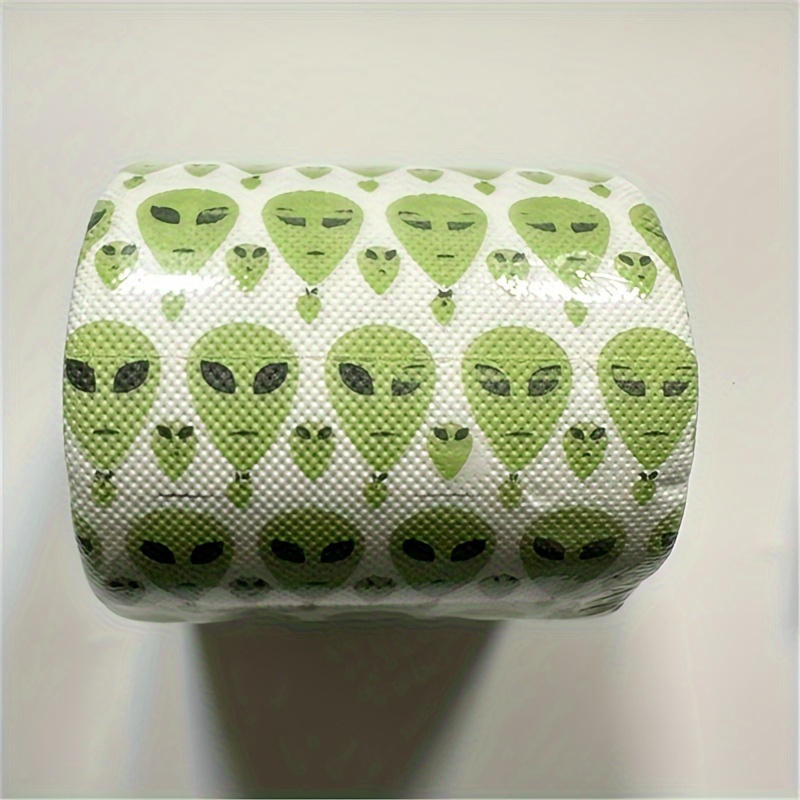 1 Roll (160 Sheets) Of Toilet Paper Featuring An , A Fun And Unique Print Pattern, Ideal For Household Cleaning, Party Supplies, Home Decor, And Holiday Gifts