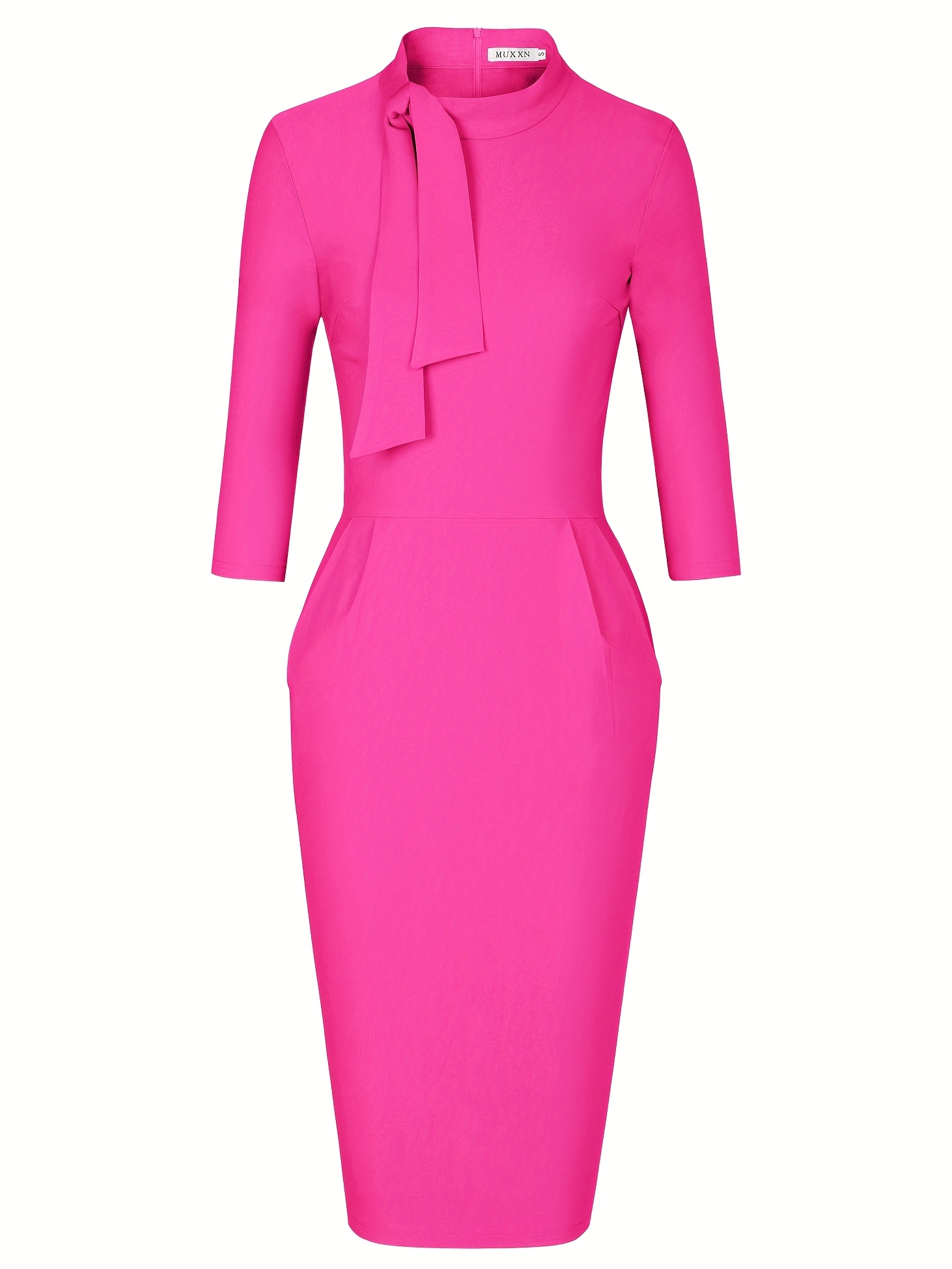 New Spring And Summer Faux Tie Pencil Skirt That Elegantly Cinches The Waist And Flatters The Figure, Perfect for Graduation Outfits, Holidays, And Date Nights, Embodying a Stylish And Elegant Festive Attire
