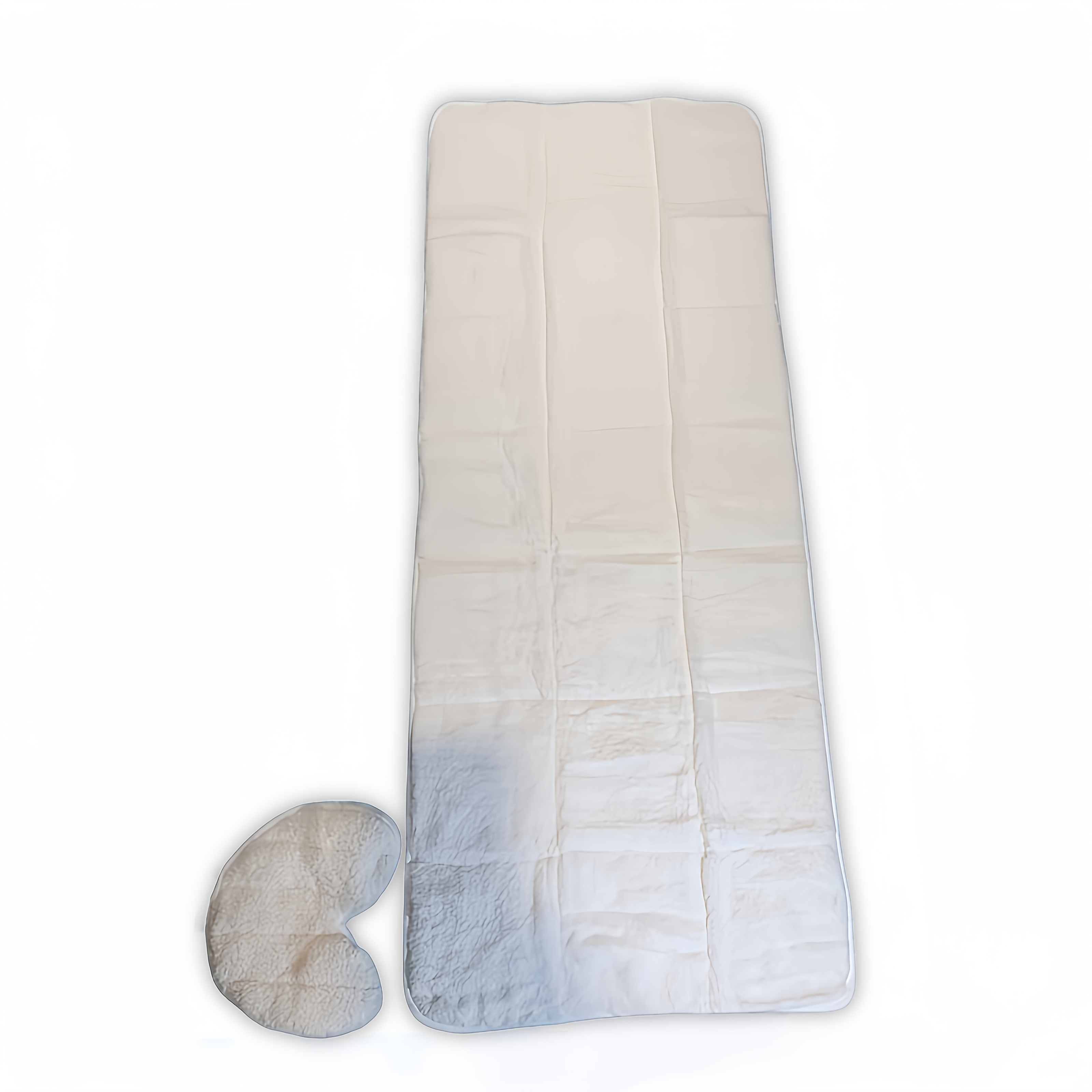 31" X 71.5" Wool Fleece Massage Mattress Set, Includes Headrest Cover, , Low Allergenic, Comfortable And Skin-friendly.
