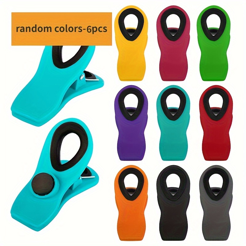 3/6/9pcs Plastic Bag Clips: Multi-functional Food Storage Clips, Airtight Sealing Clips For Plastic Bags And Snack Bags, Kitchen Organization And Storage
