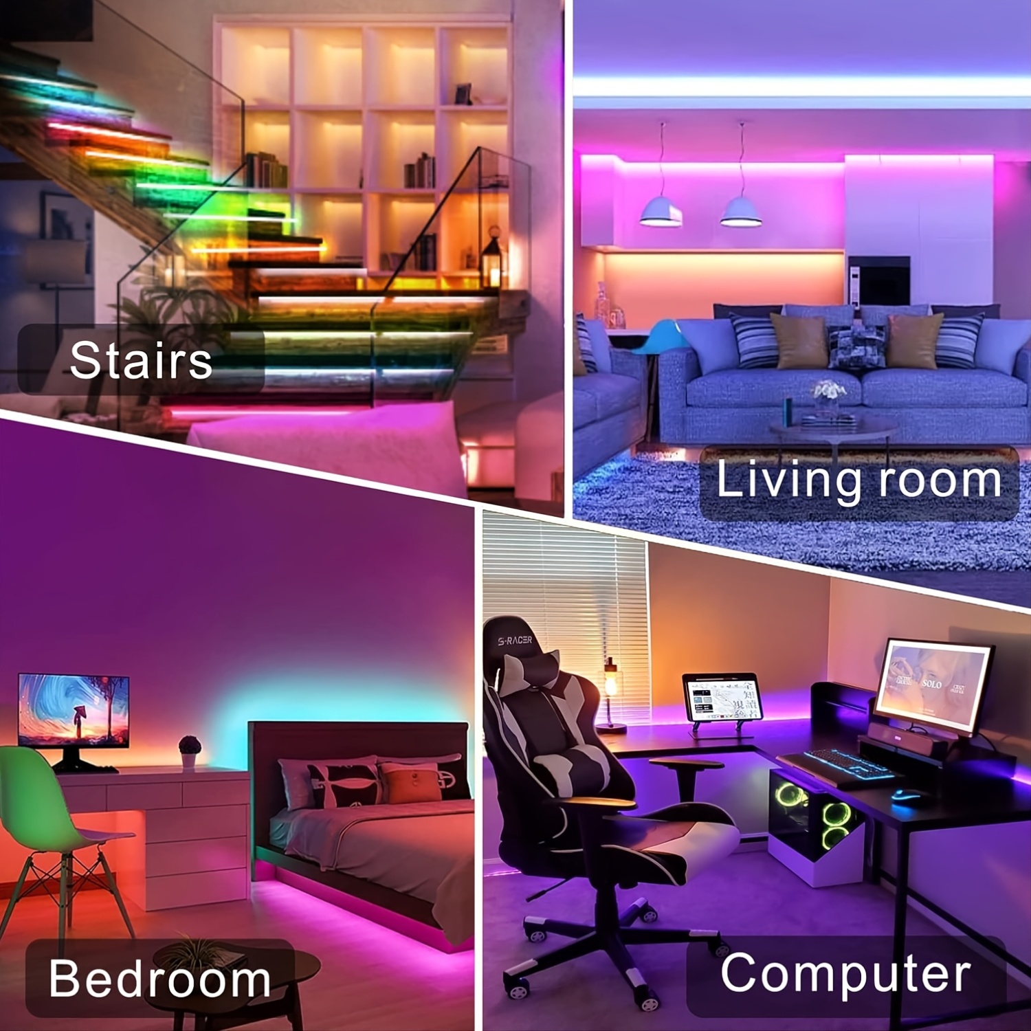 96 LEDs/M LED Strip Light, Adjustable Color Temperature