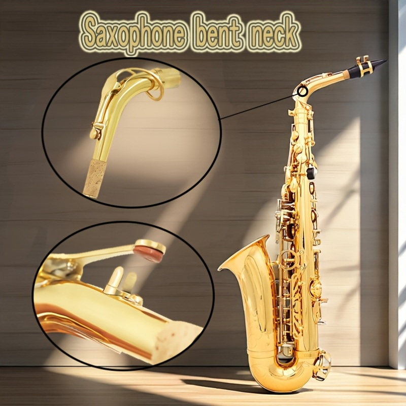 Saxophone Bent Neck, Alto Saxophone Neck Set with Clearing Cloth Highly Resonant Stable Sax Neck for Sax Parts Replacement Liyafy 24.5mm Alto Sax Bend Neck - Brass Replacement Kenya | Ubuy
