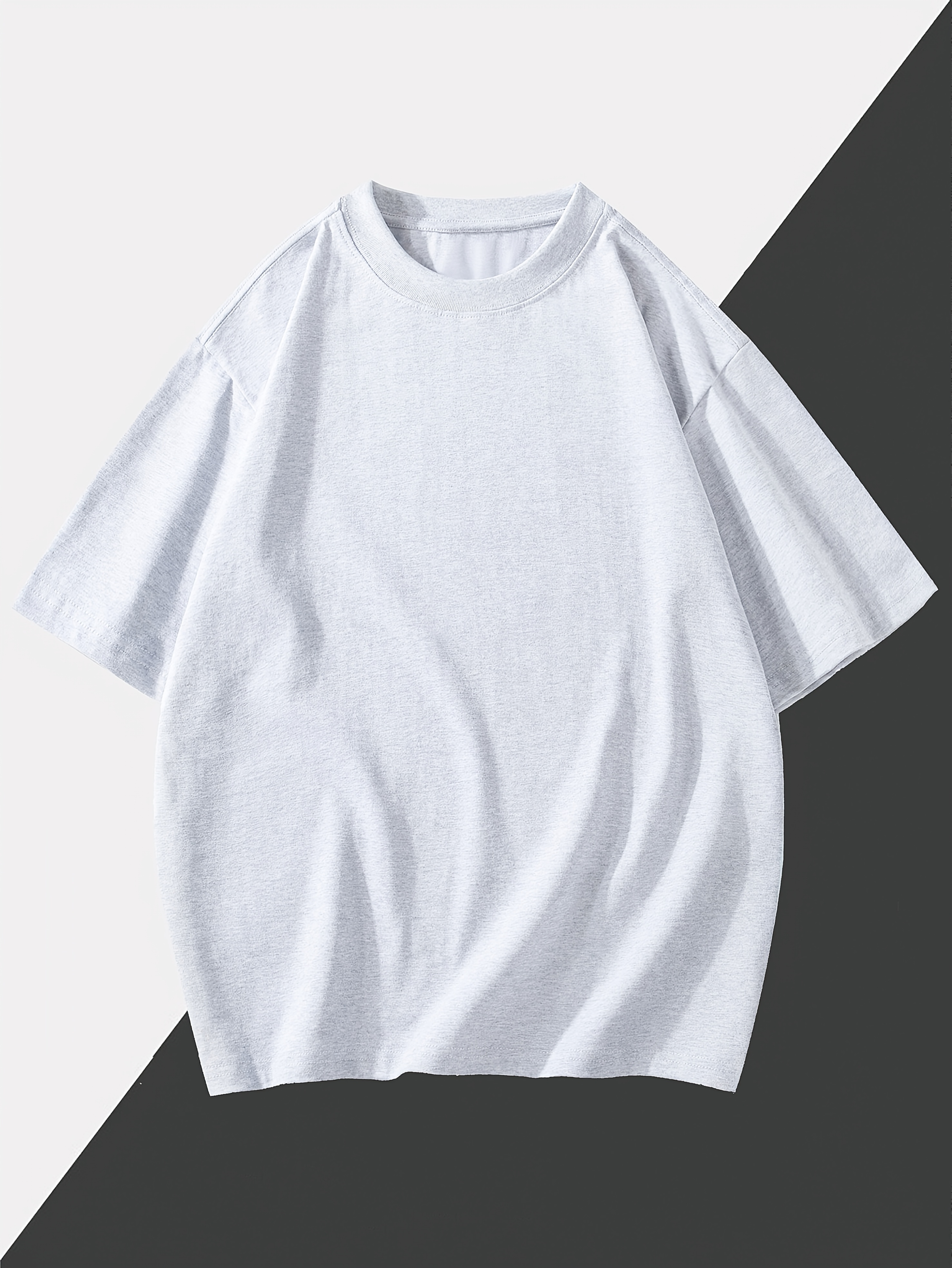 Men'S & Women'S Heavyweight 260gsm T-Shirt - Soft Crew Neck Tee, Loose Fit Casual Everyday Shirt for Couples, Gym, Outings - Breathable Summer Top in Black/White - Ideal Gift for Him Her, Outing Attire, Minimalist Design, Comfortable Fabric, Unisex Clothing, Gym Wear, Short Sleeve, Durable Construction, Basic Tee, Couples Outfit, Gym Wear Tee, Unisex Tshirt, Breathable Fabric