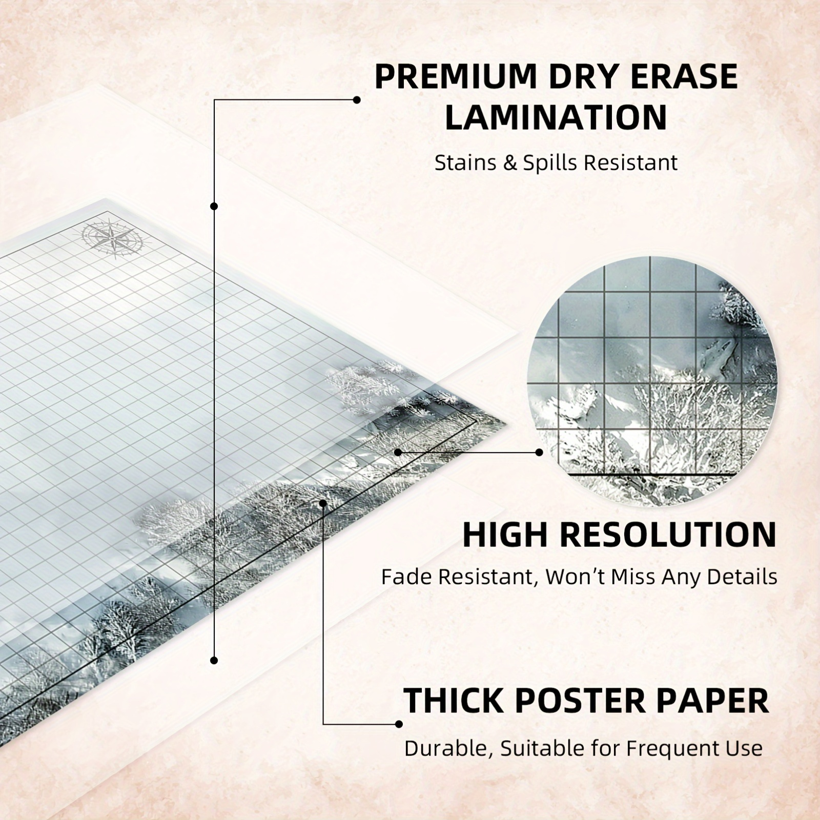 Battle Board Game Mat Set for D&D RPG