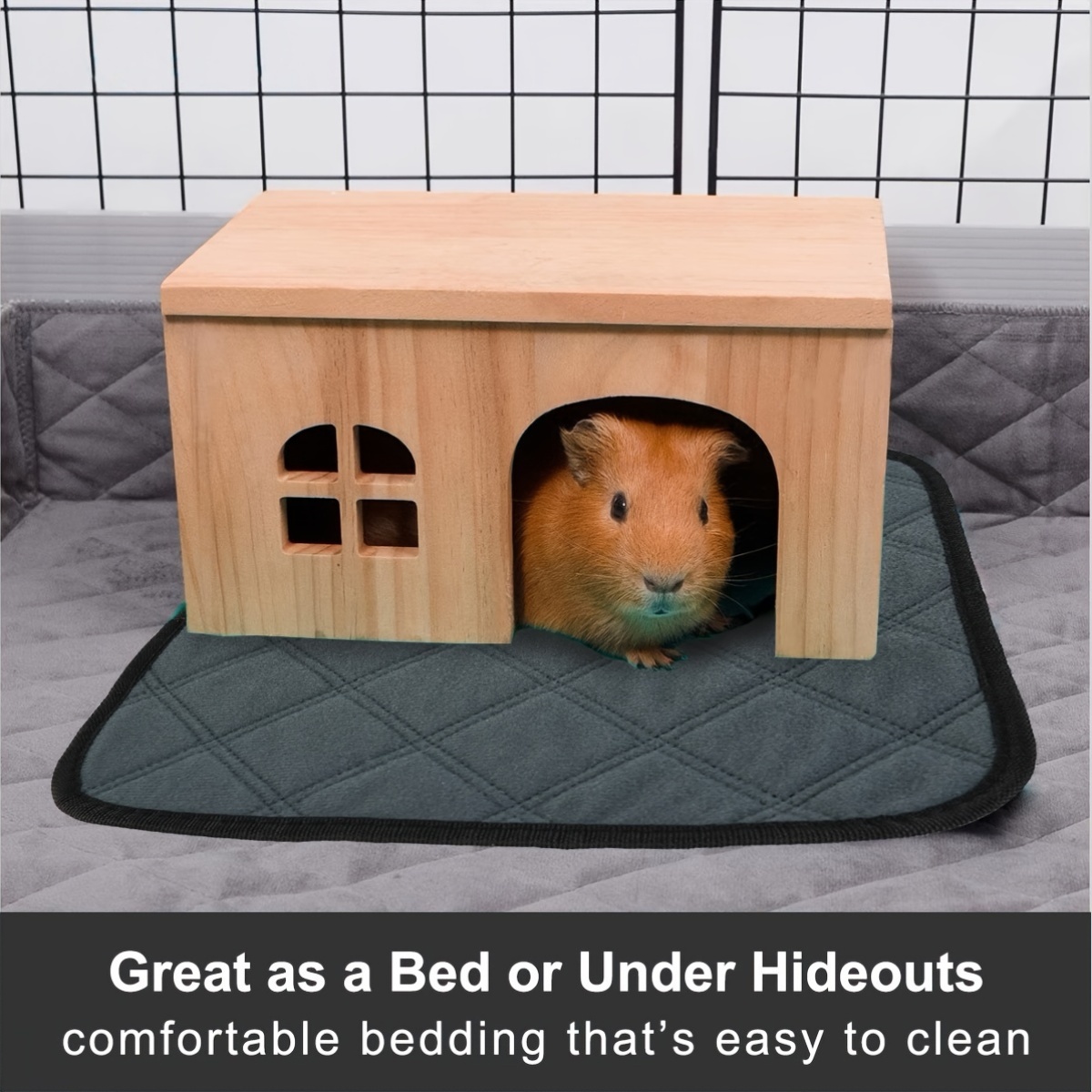 4-Pack Washable Hamster Cage Pads