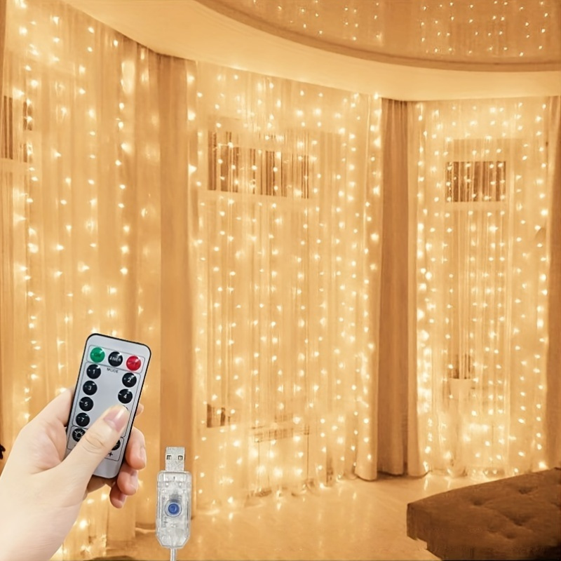 LED Outdoor Fairy String Lights - Remote - USB 6M x 3M - Camping Boutique