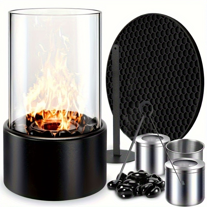 PolishFlame Classic Polished Tabletop Fireplace