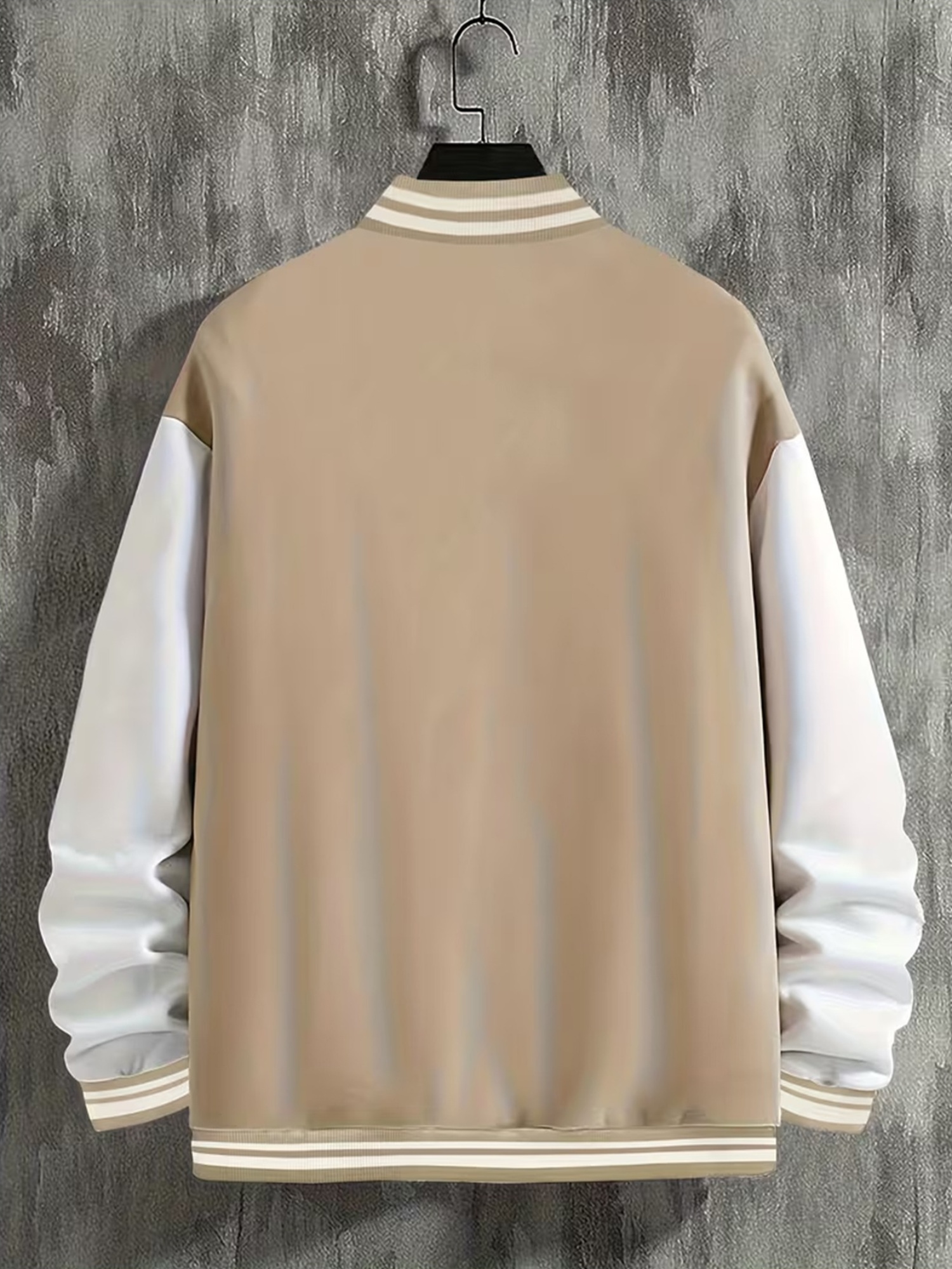 A Stylish Two-Piece Set for Men Featuring a Baseball Jacket with LA Lettering Print, Capturing The Trendy Essence of Los Angeles, Paired with Casual Fashionable Long Pants. - Image 10